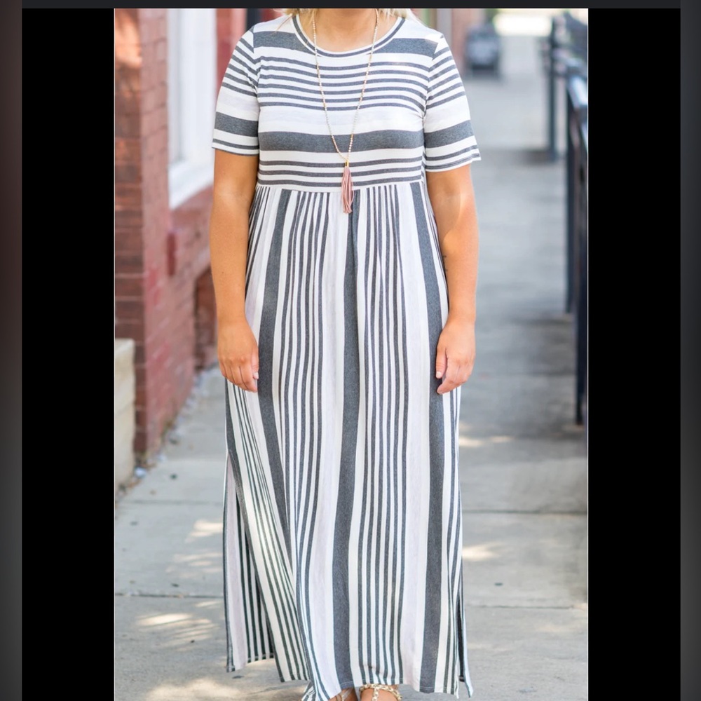 Chic Soul striped maxi dress size 1x